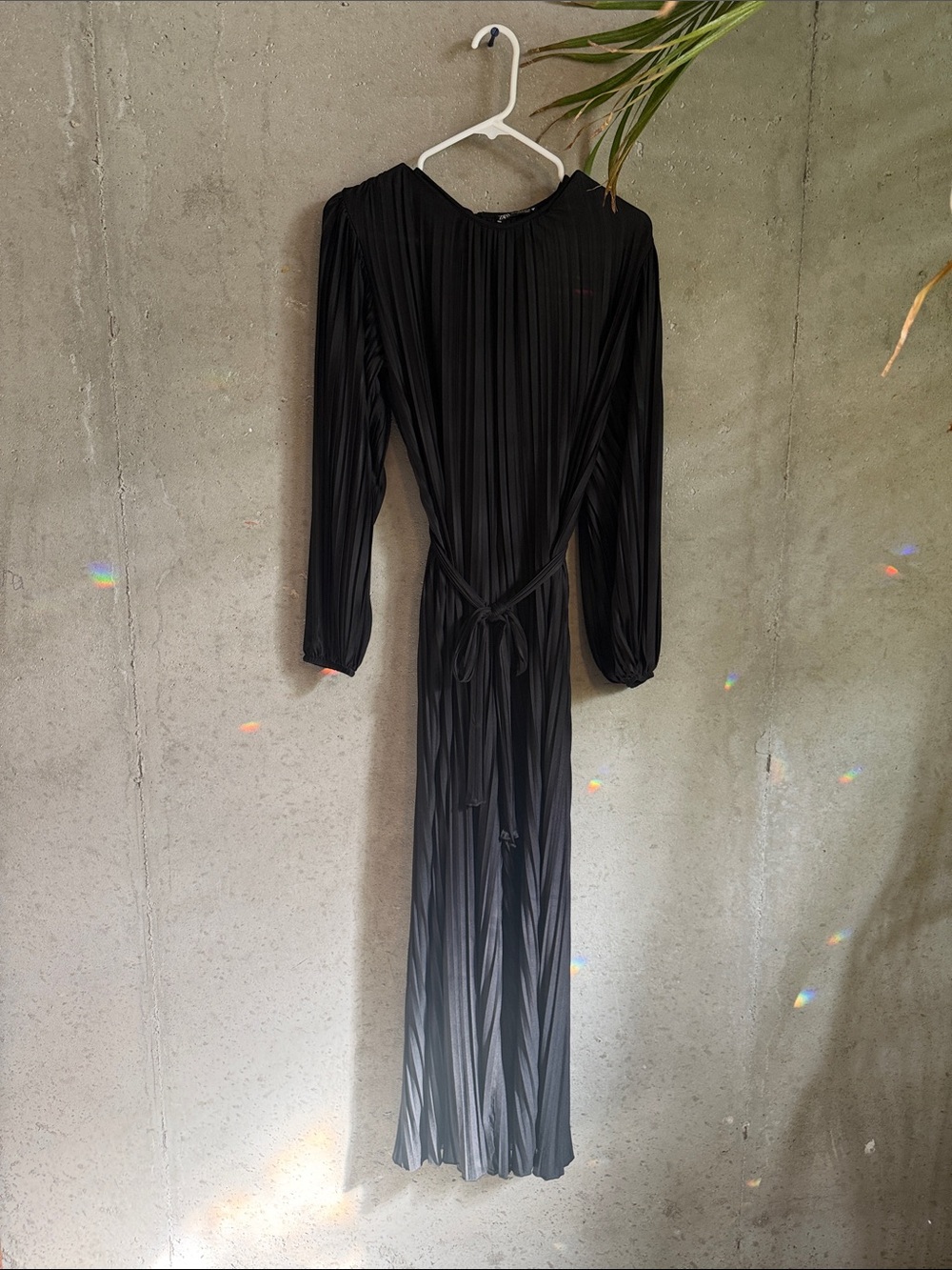 Zara Black Pleated Jumpsuit